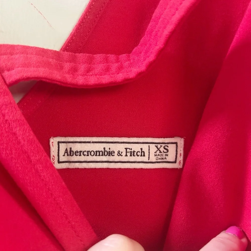 Abercrombie red‎ shift dress XS
